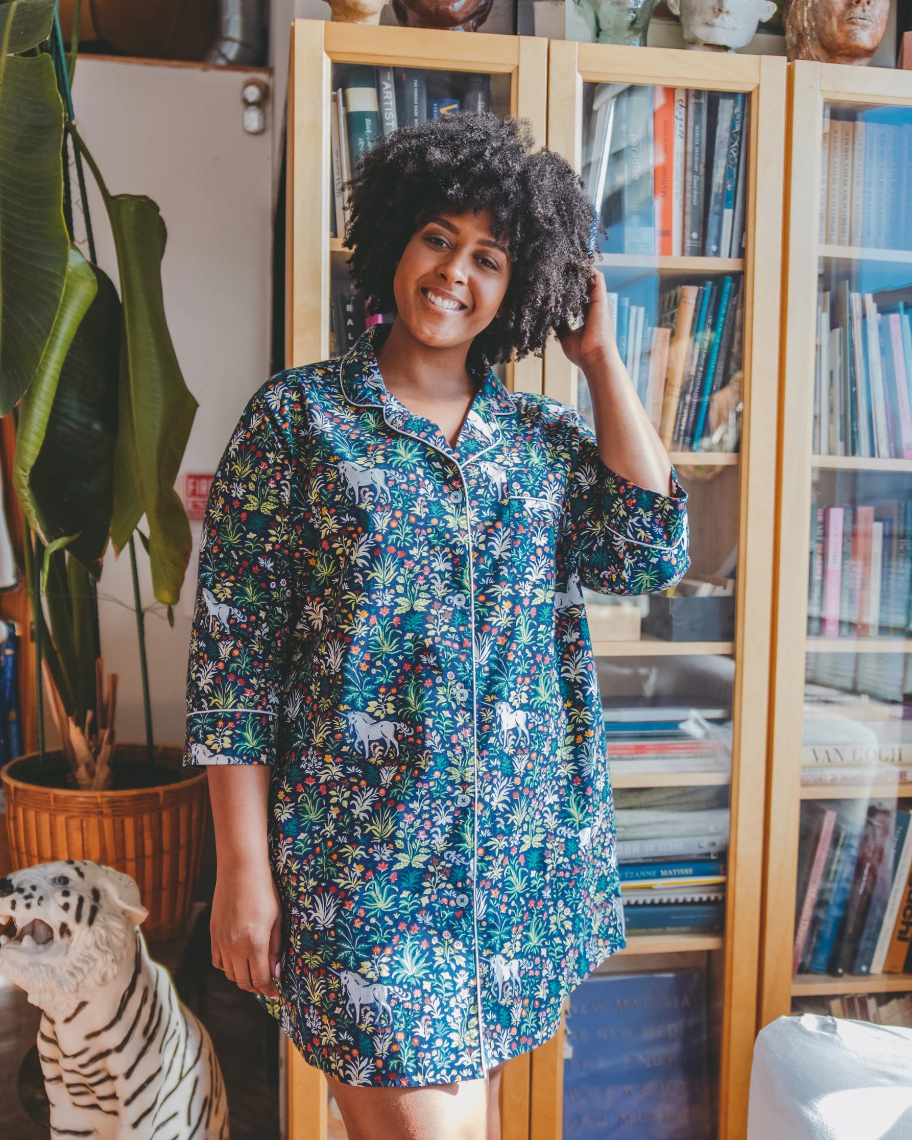 Unicorn's Garden - Sleep Shirt | Indigo - Image 6