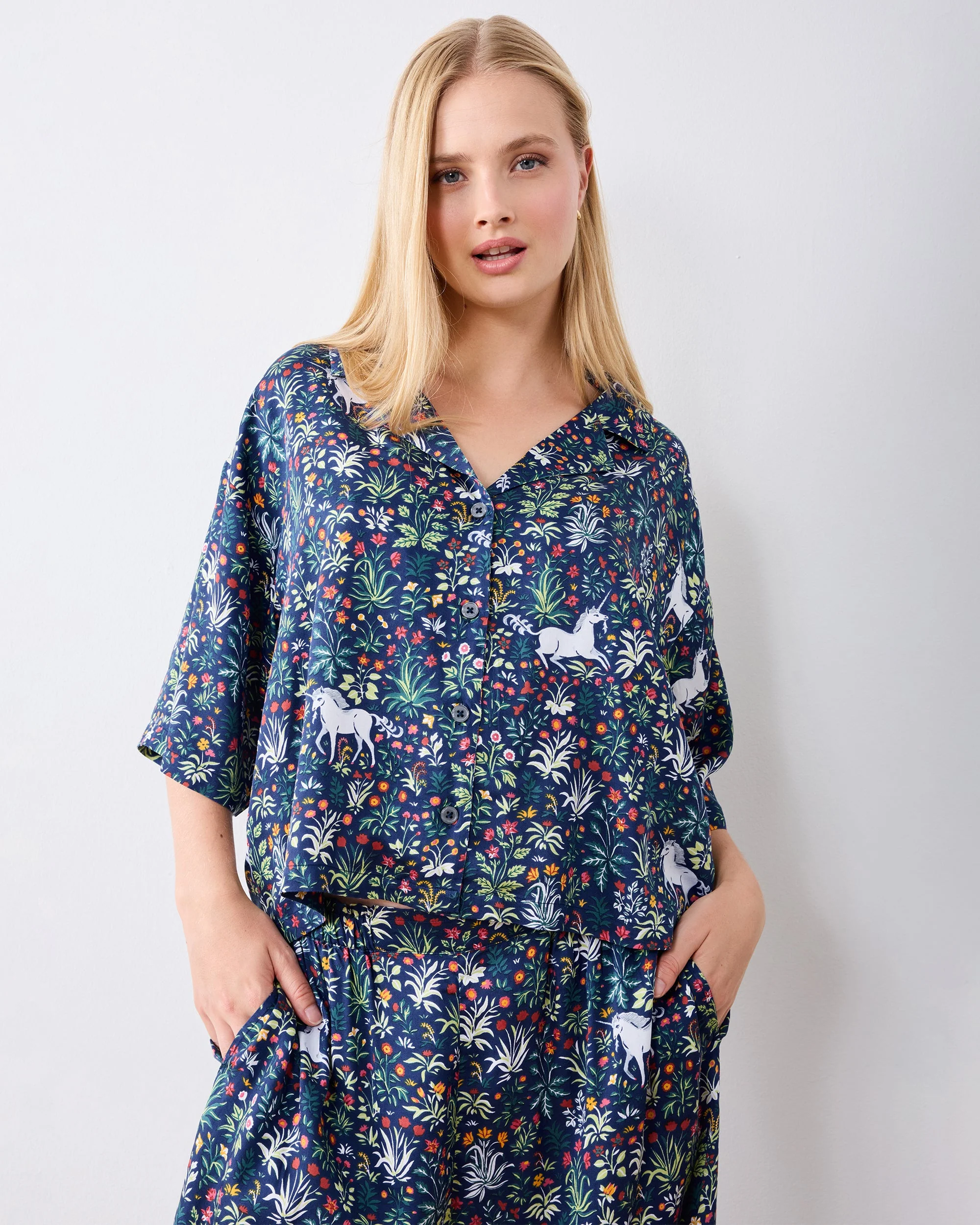 Unicorn's Garden - Tall Eco Satin Wildest Dreams Set | Indigo - Image 6