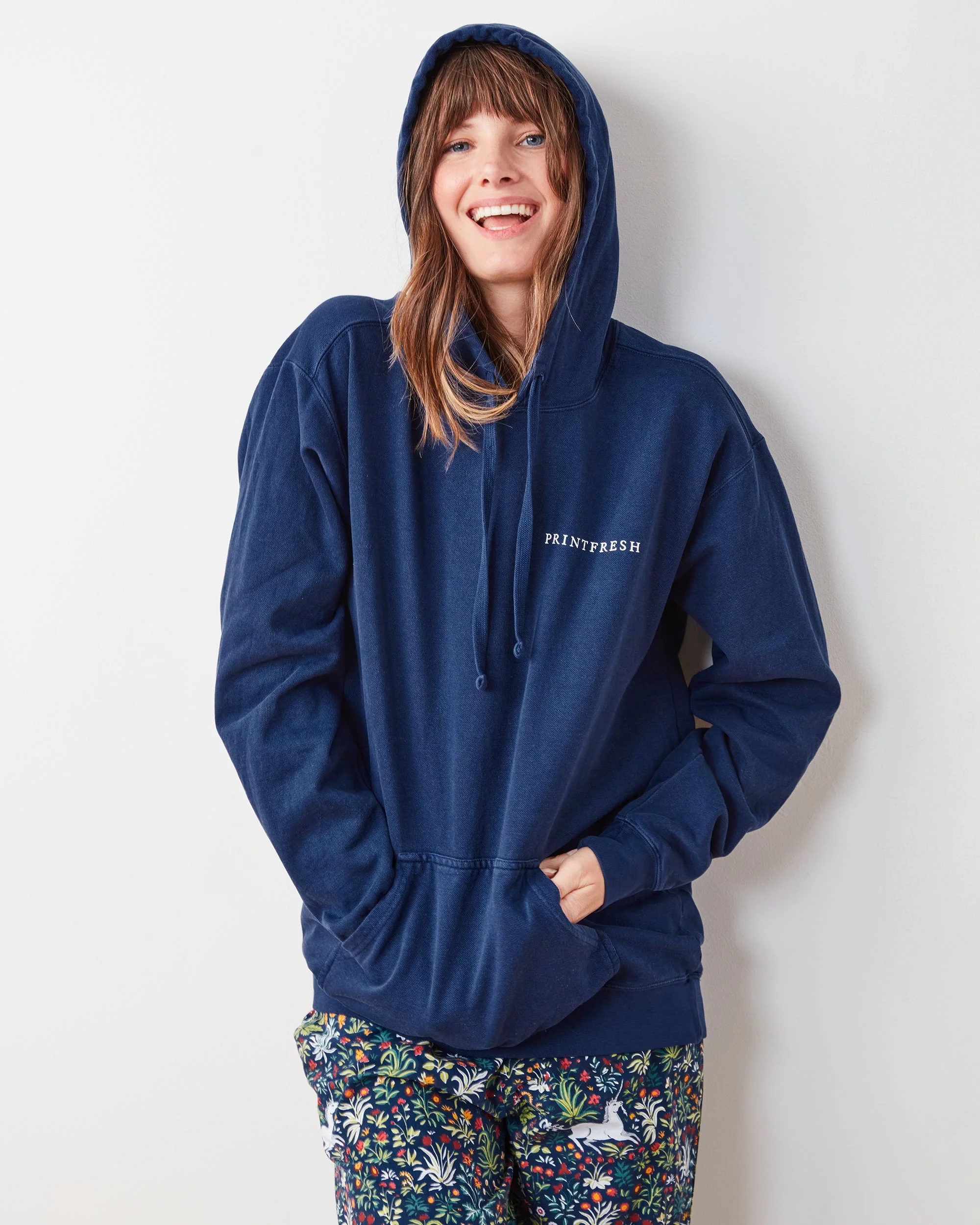 Unisex Down Time Hoodie - Unisex Hoodie | Navy - Image 6
