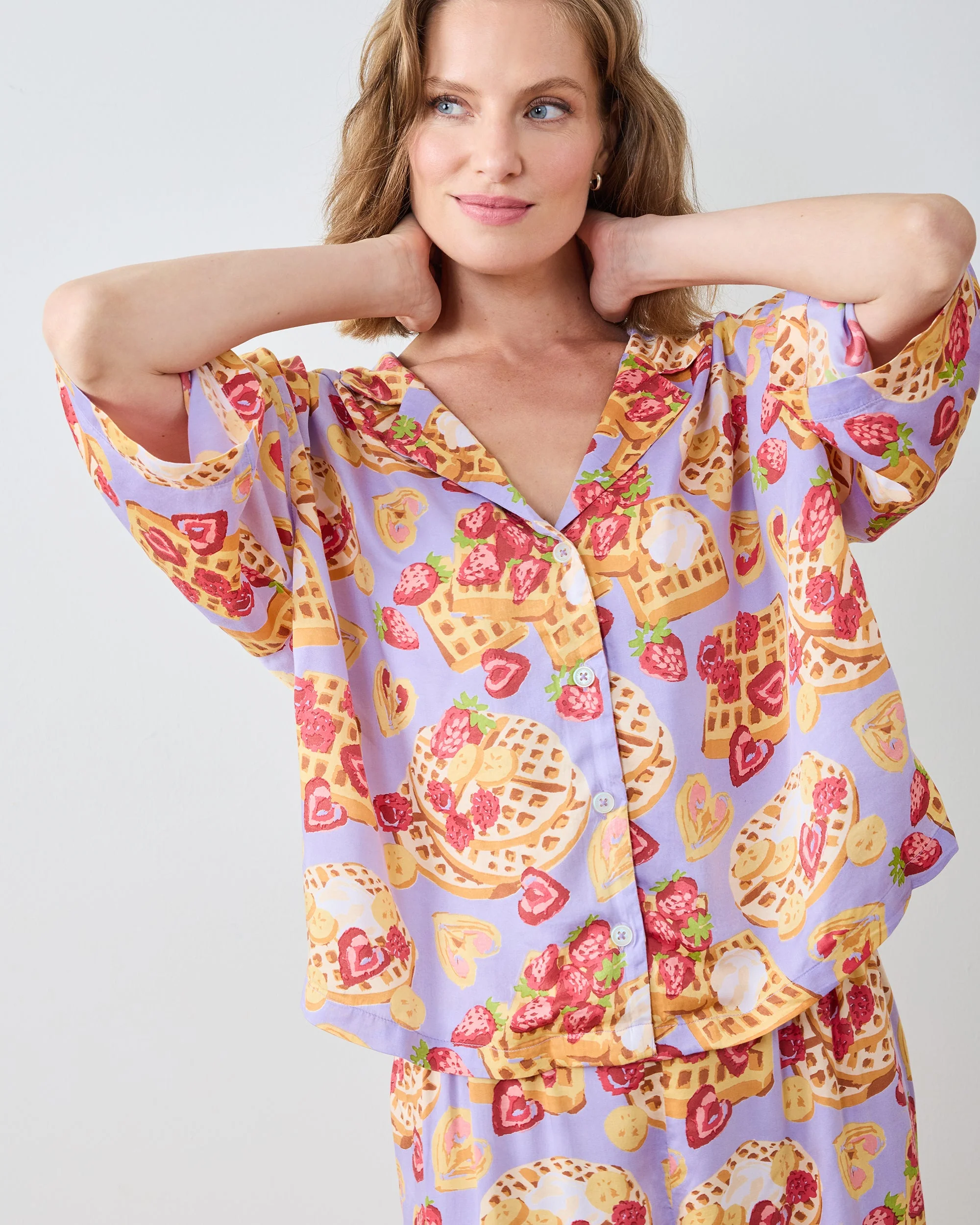 Waffles In Bed - Eco Satin Wildest Dream Set | Lavender - Image 2