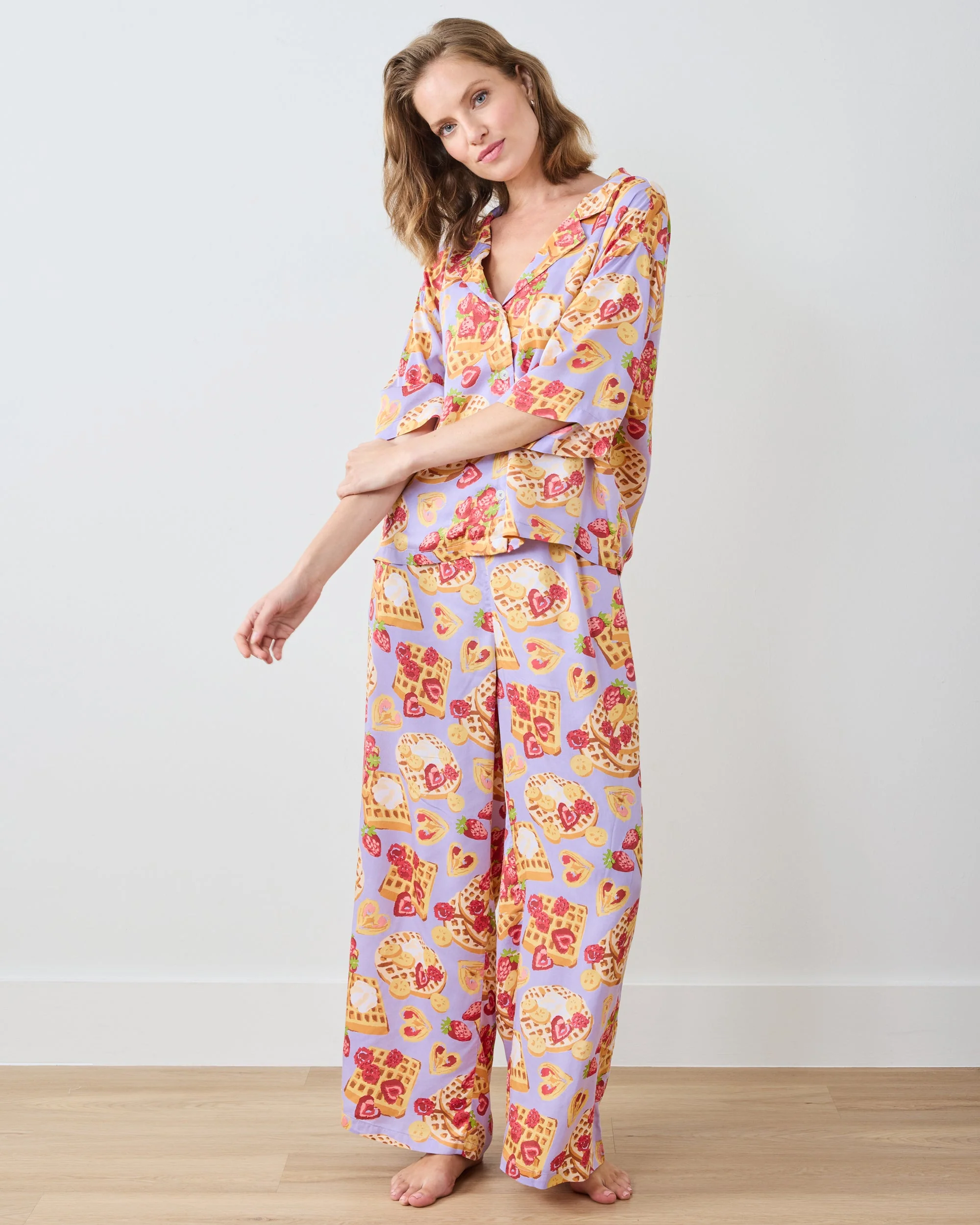 Waffles In Bed - Eco Satin Wildest Dream Set | Lavender - Image 3