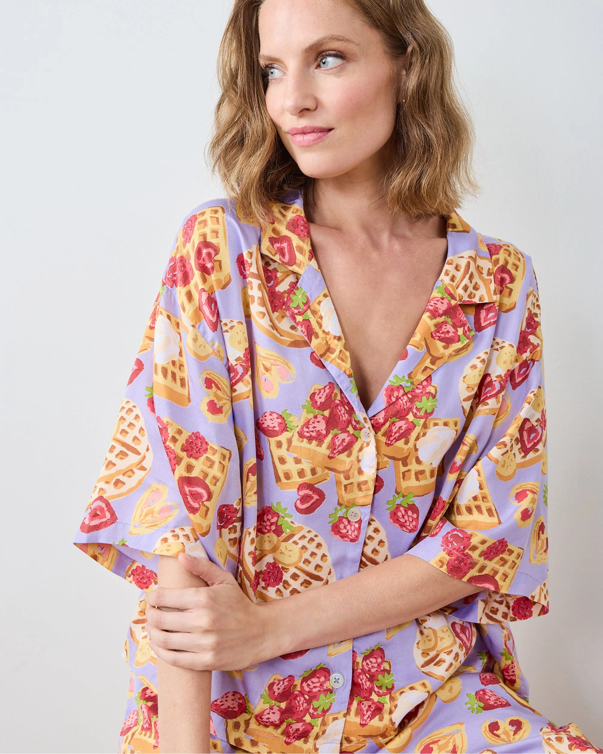 Waffles In Bed - Eco Satin Wildest Dream Set | Lavender - Image 7