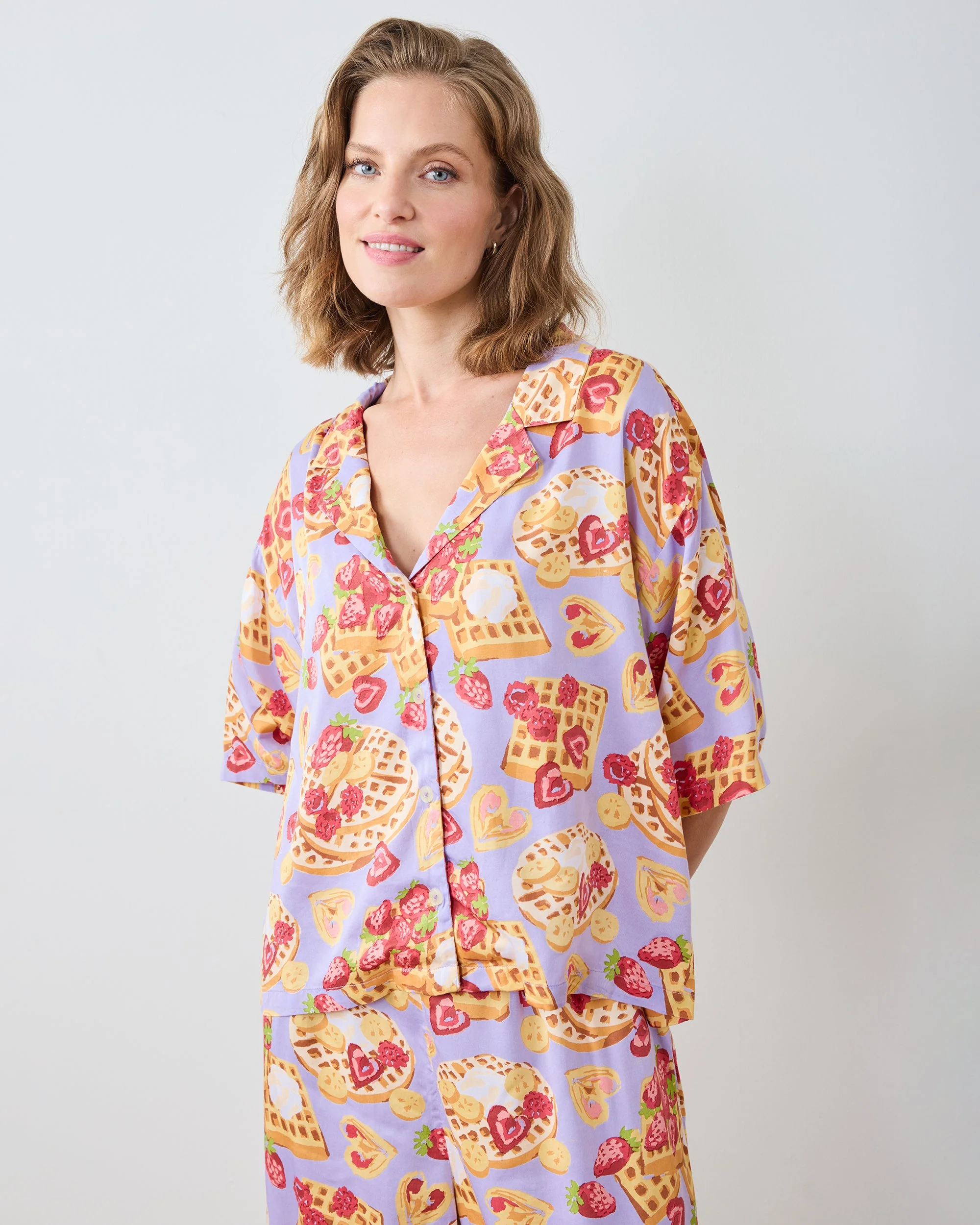 Waffles in Bed - Tall Eco Satin Wildest Dreams Set | Lavender - Image 5